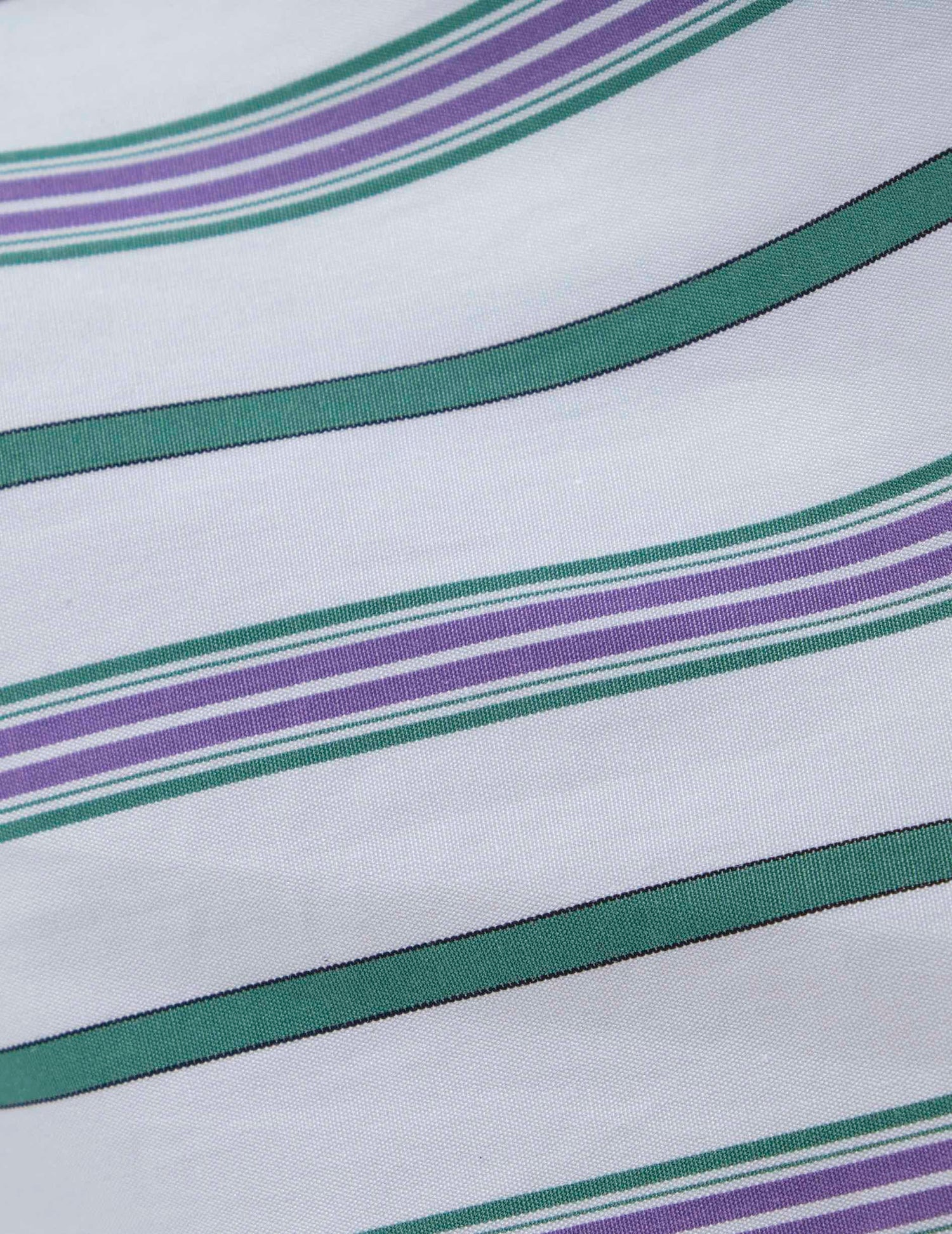 Chemise Noliana rayée violette - Popeline - Col Chemise#5