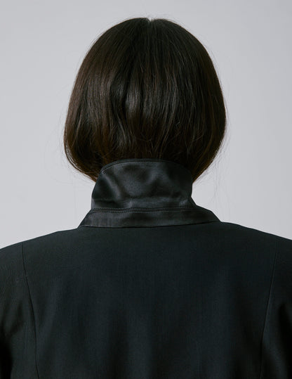 Black virgin wool Nora suit jacket
