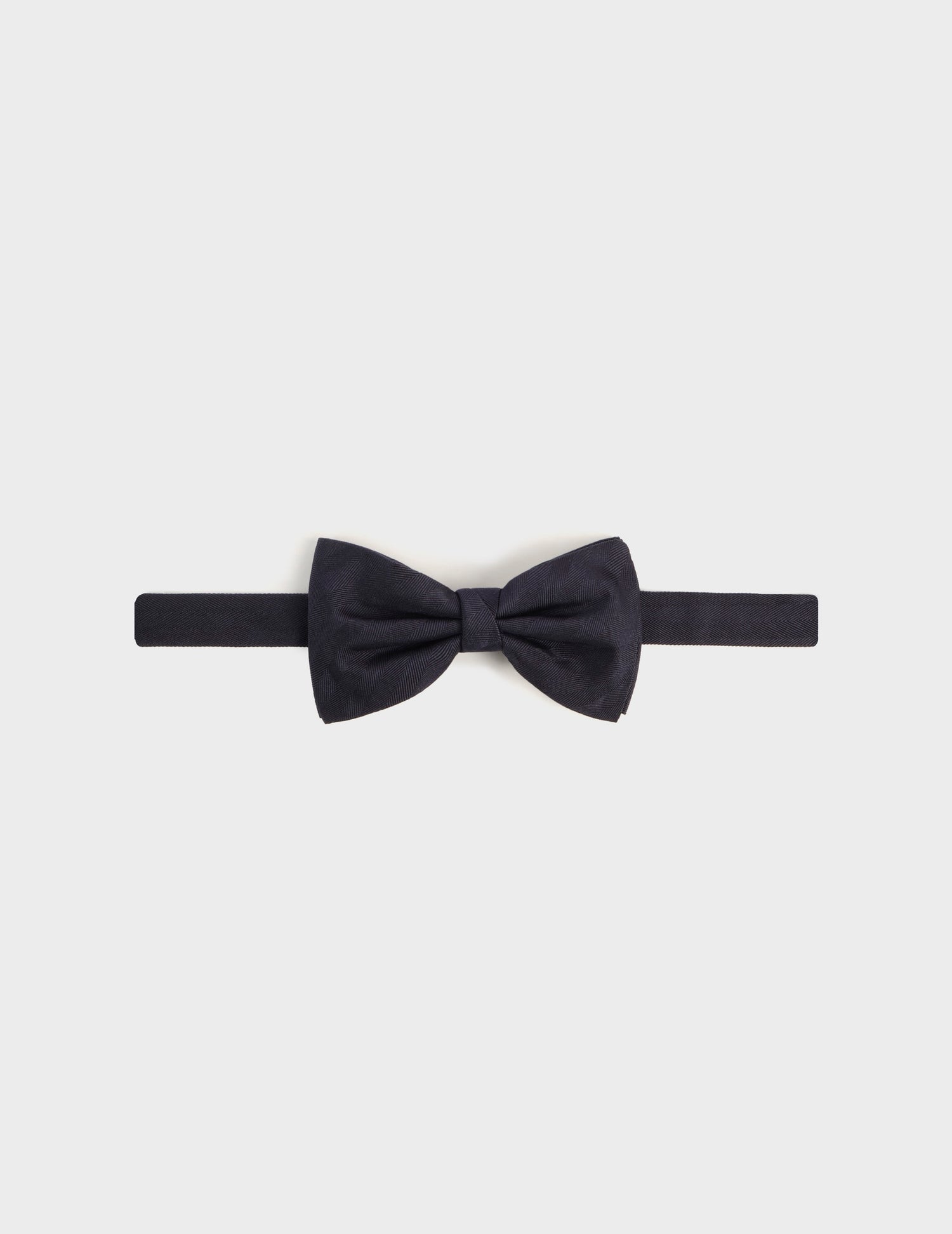 navy herringbone motifs Bow tie