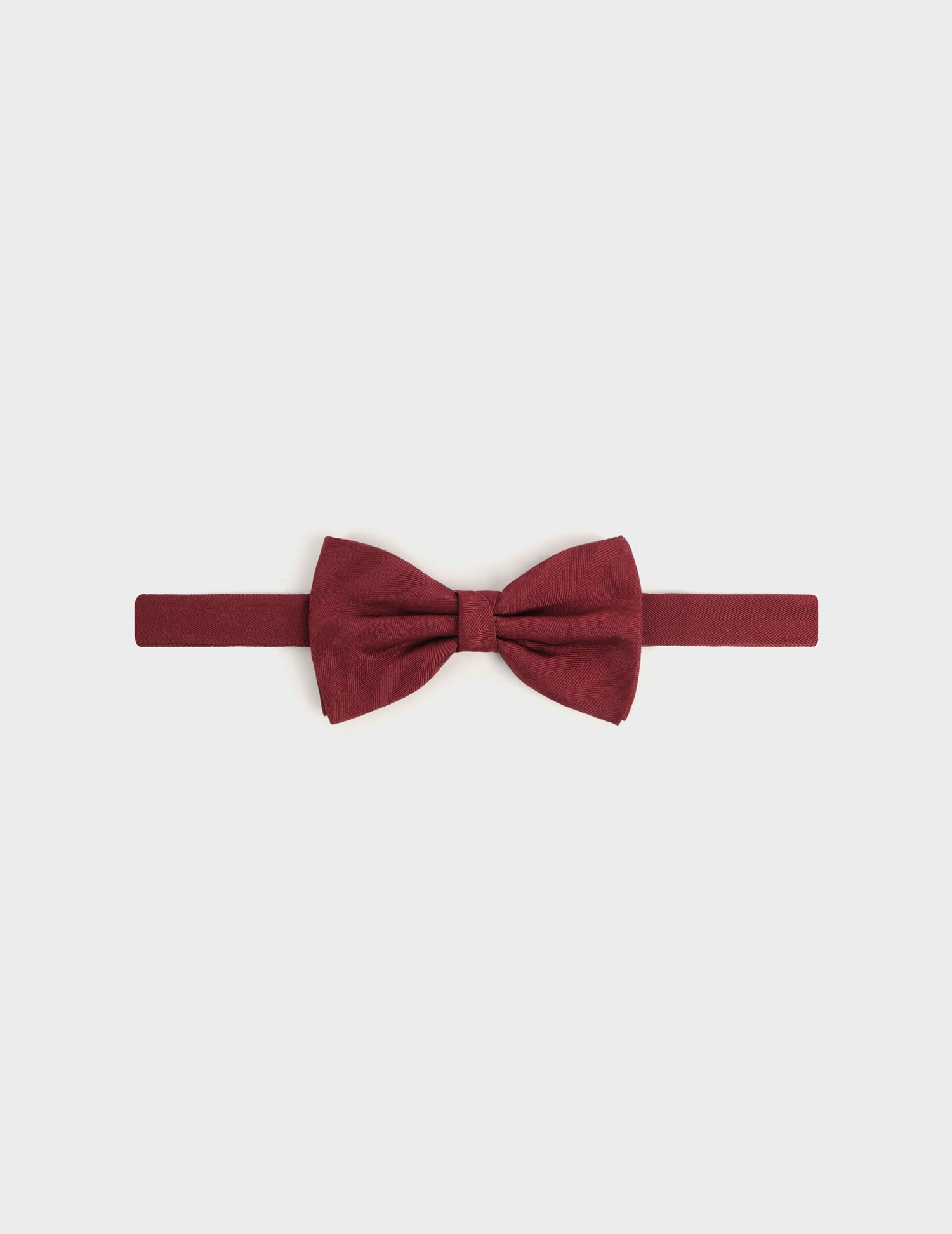 burgundy herringbone motifs Bow tie