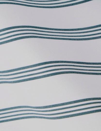 Nyméa striped green poplin dress