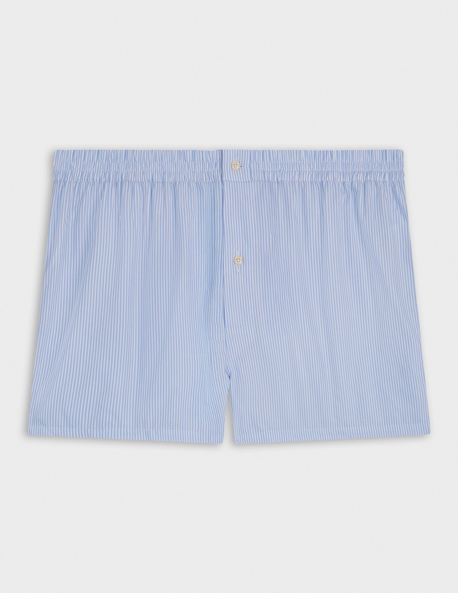 Semainier de 5 caleçons en popeline bleue