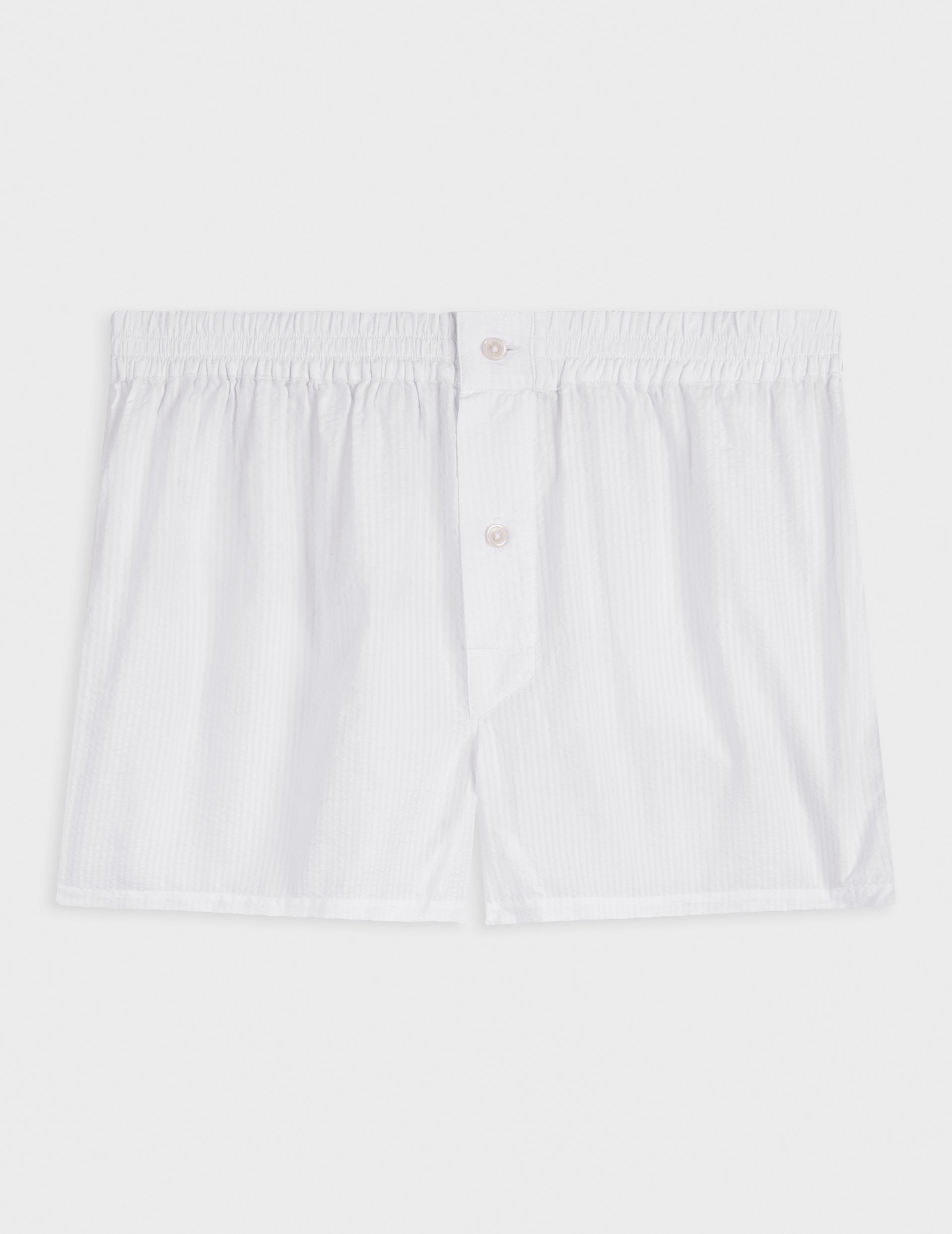 Semainier de 5 caleçons en seersucker rayé