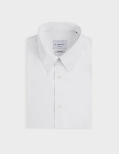 Chemise semi-ajustée blanche