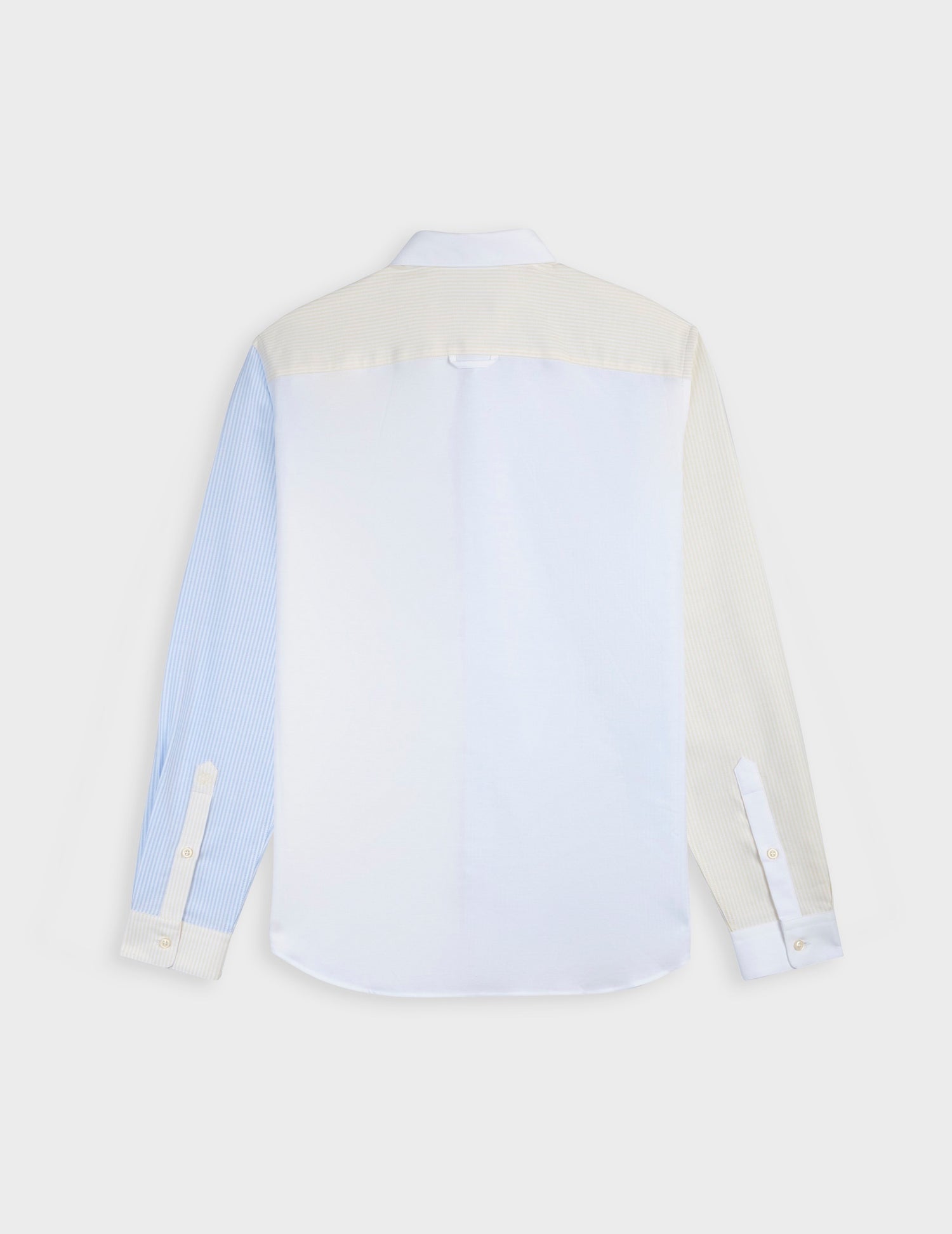 Fun shirt William rayée jaune - Oxford - Col Américain#10