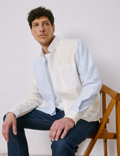 Fun shirt William rayée jaune