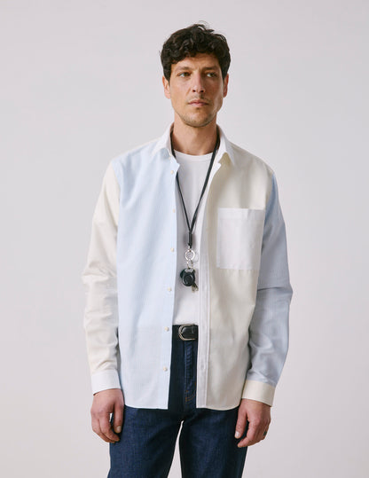 Fun shirt William rayée jaune