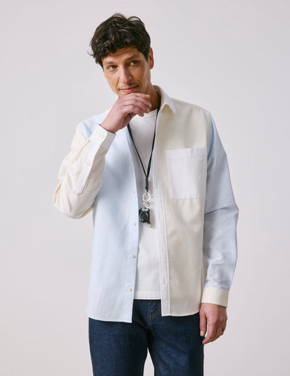 Fun shirt William rayée jaune