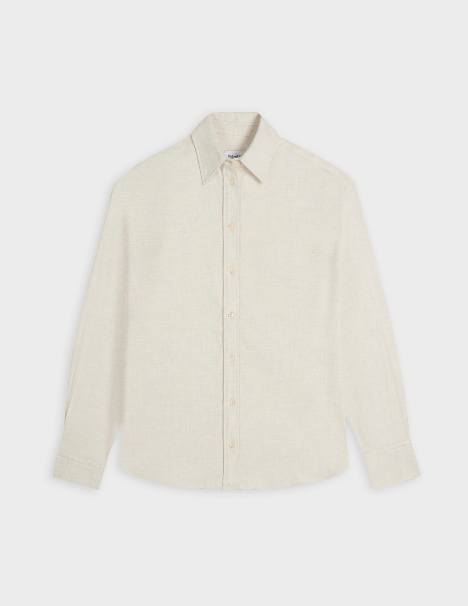 Chemise Ambre en flanelle écrue - Flanelle - Col Chemise#4