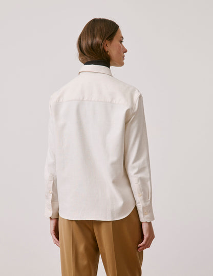 Ecru flannel Ambre shirt