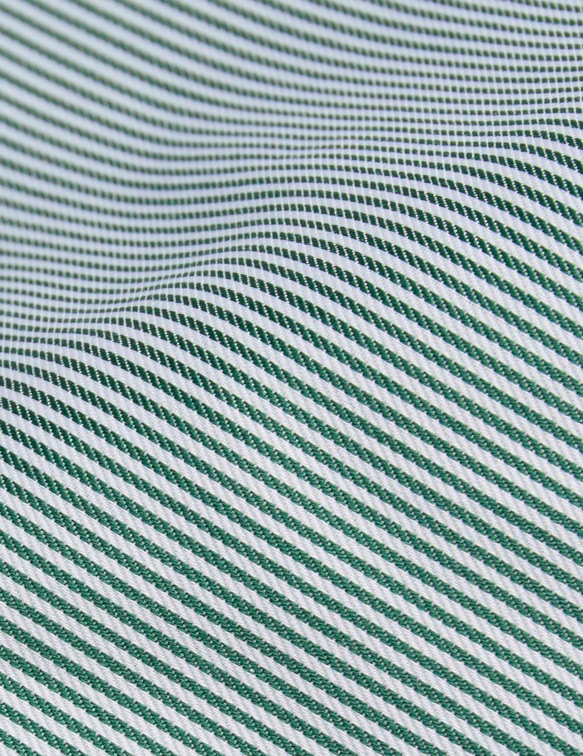 Chemise classique Voyage rayée verte - Twill - Col Américain