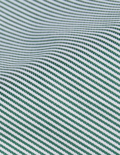 Chemise classique Voyage rayée verte