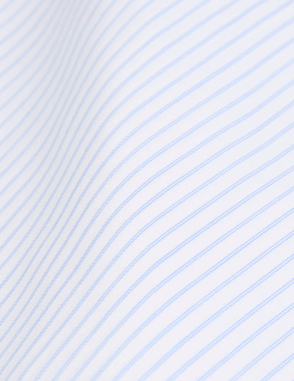 Chemise classique rayée bleu clair