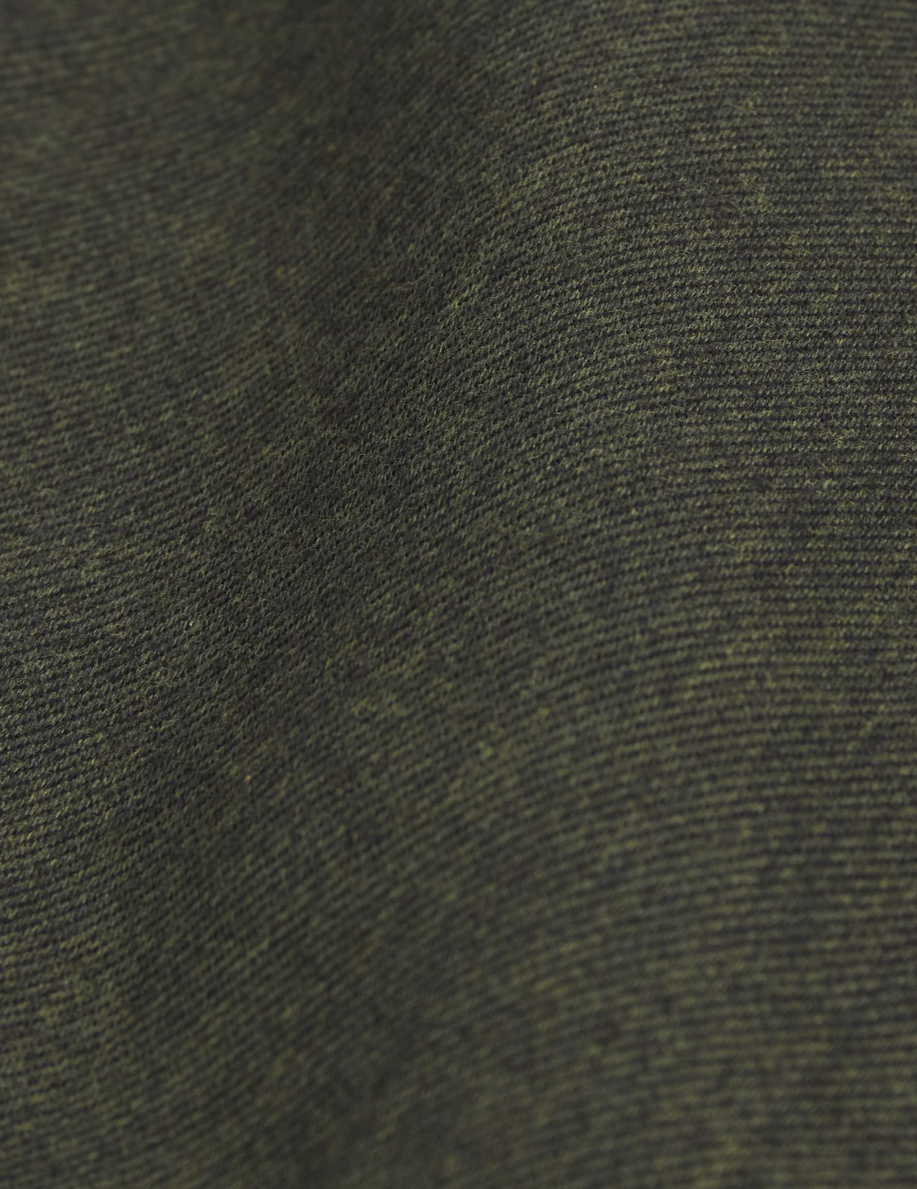 Chemise Aristote en flanelle verte - Flanelle - Col Italien