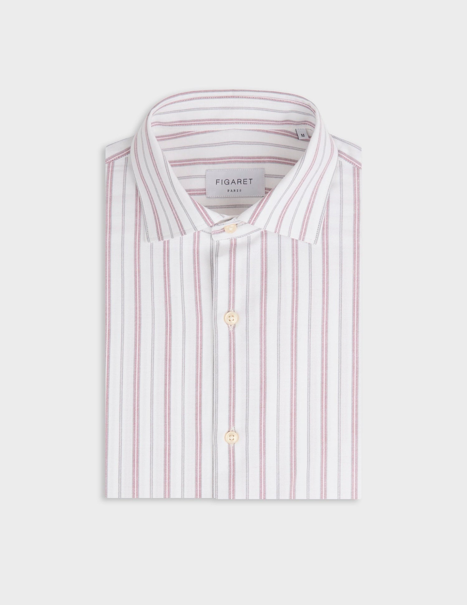 Red striped Aristote shirt - Oxford - Italian Collar#3