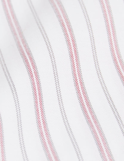 Chemise Aristote rayée rouge