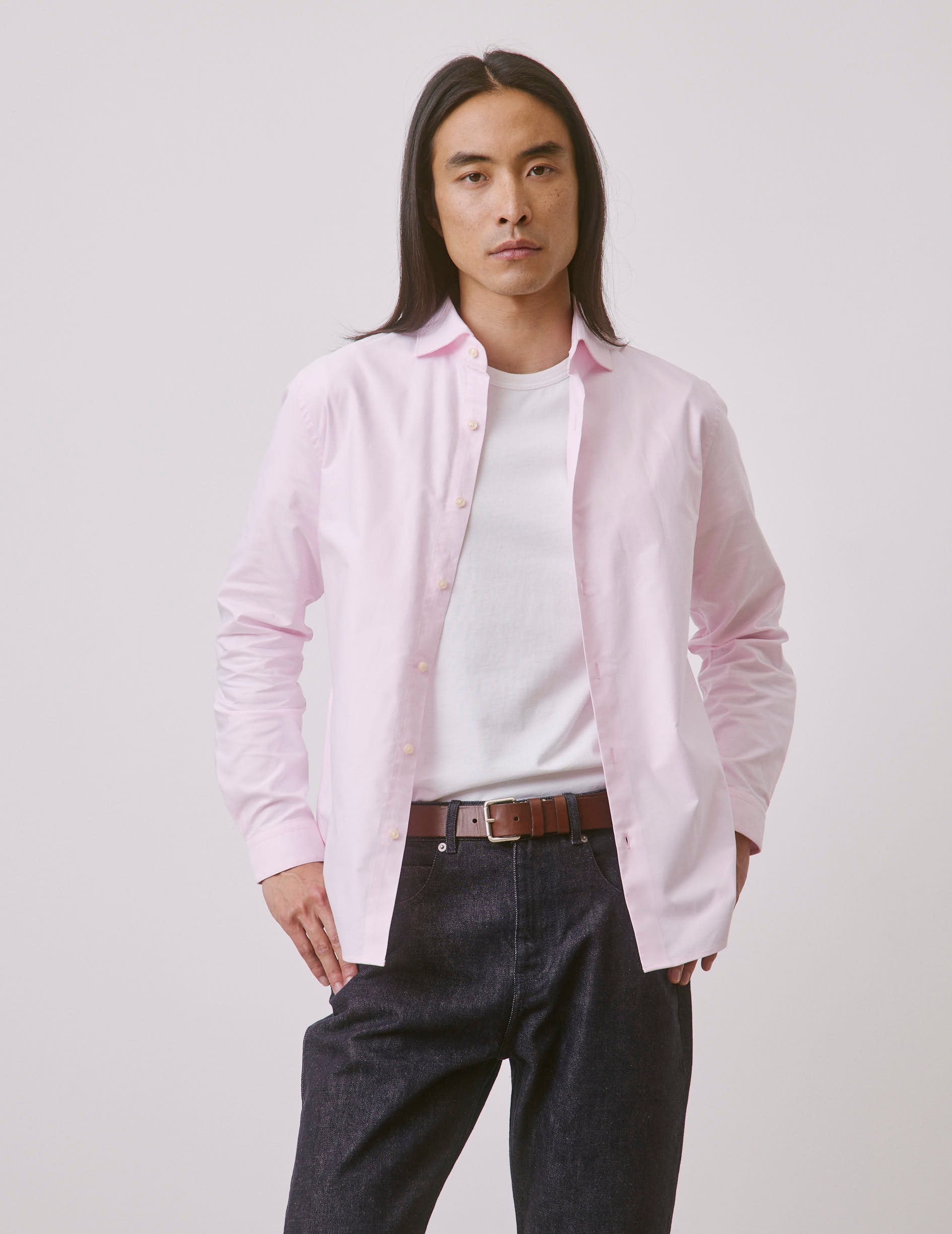 Chemise Aristote rose clair
