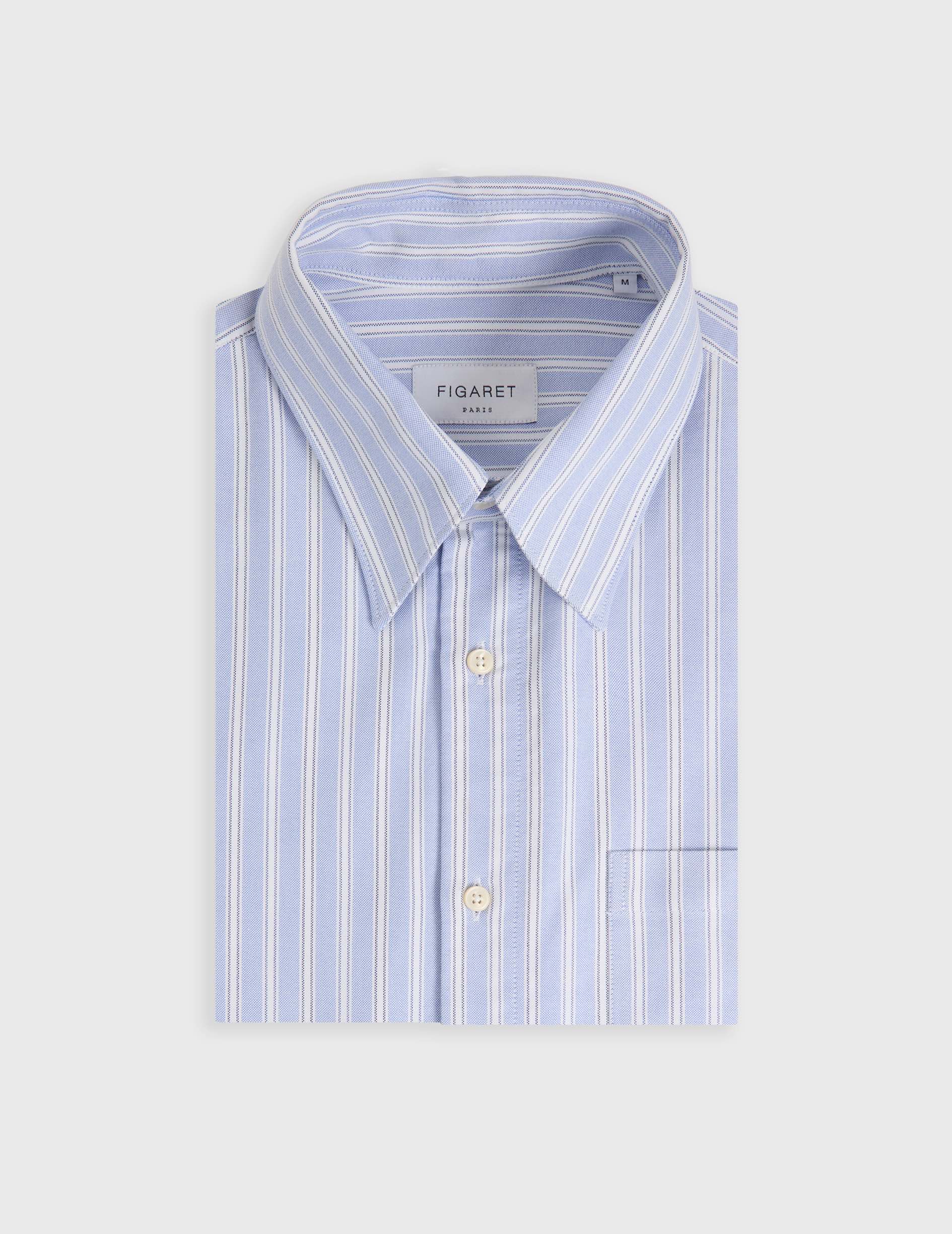 Chemise Arnold rayée bleue