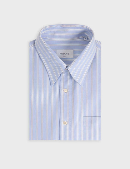 Chemise Arnold rayée bleue