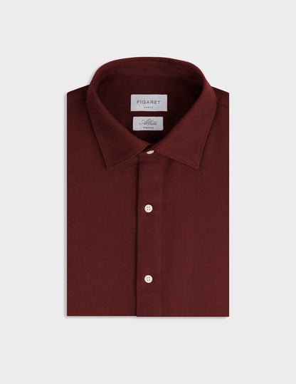 Burgundy flannel Auguste shirt