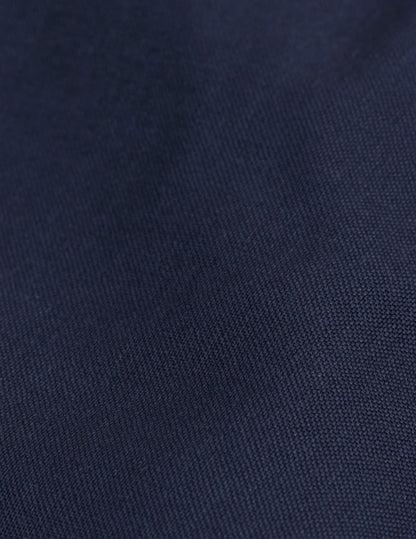 Chemise Auguste en laine vierge bleu marine