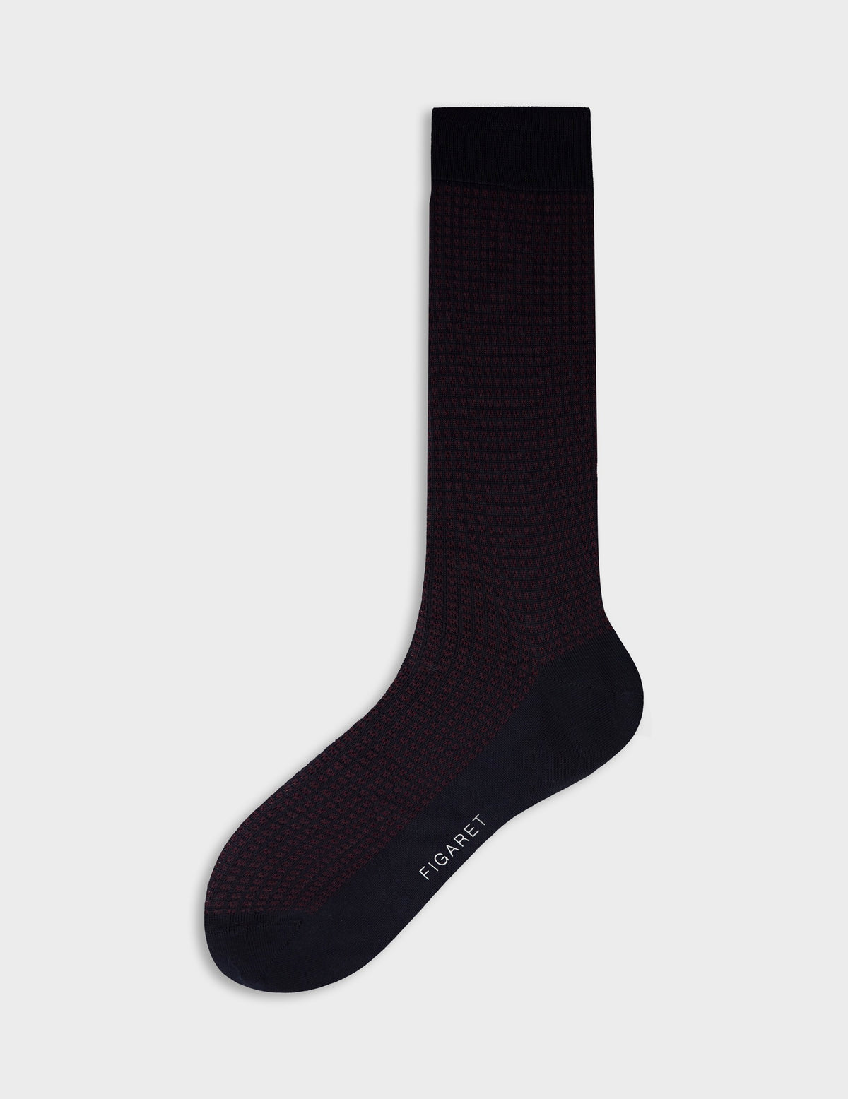 Chaussettes marine à points rouge