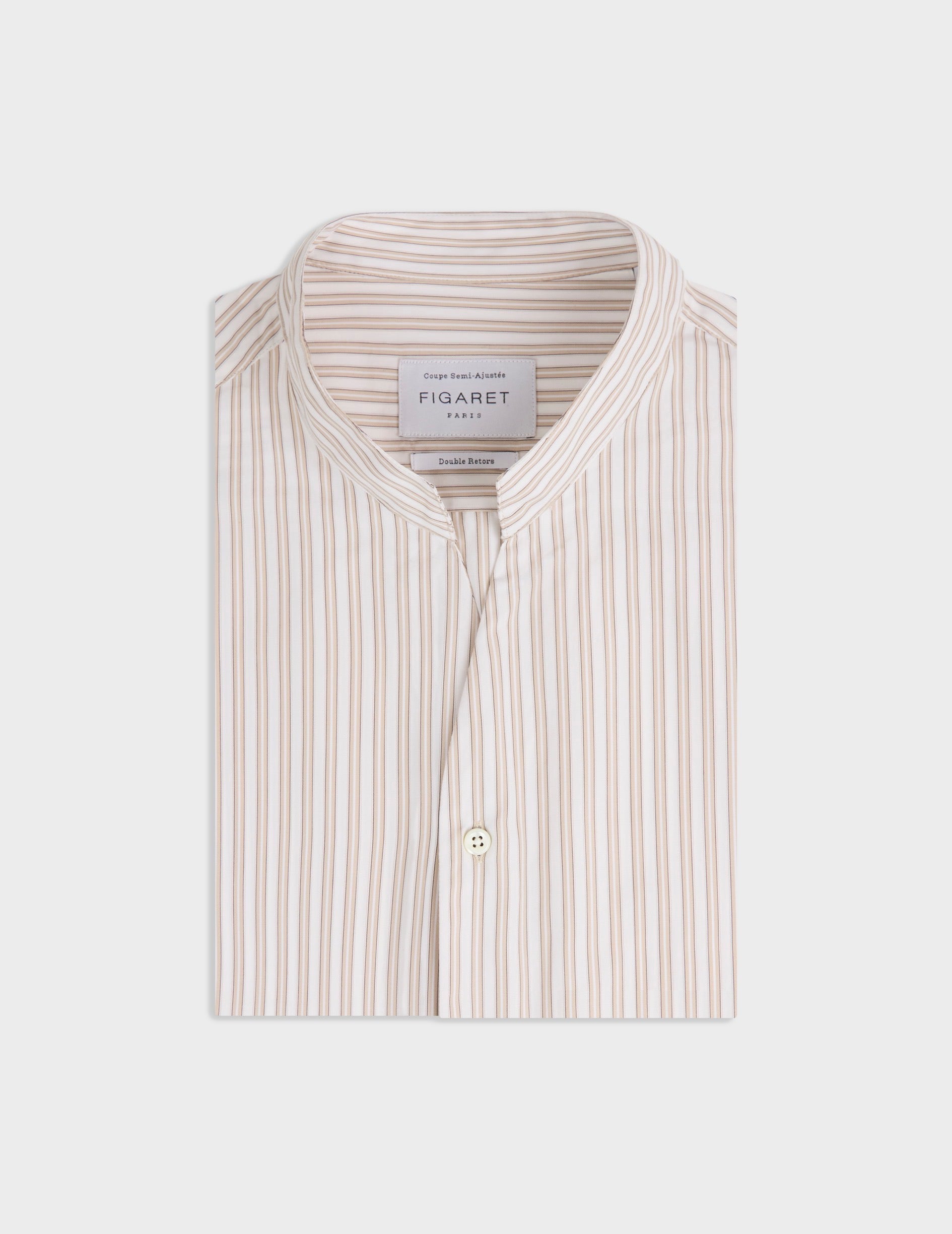 Carl striped beige shirt