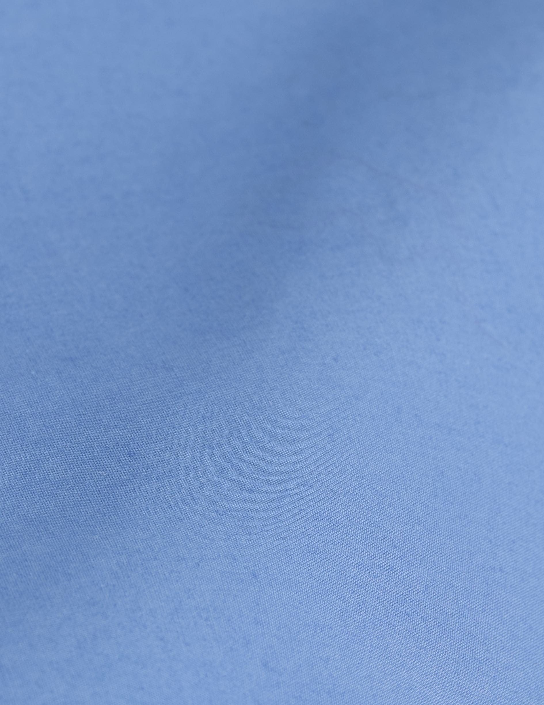 Chemise Carl bleue - Popeline - Col Carl