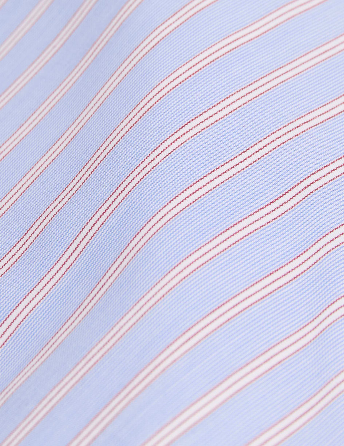 Chemise Carl bleue rayée - Popeline - Col Carl