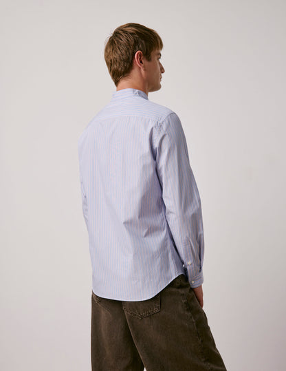 Chemise Carl bleue rayée