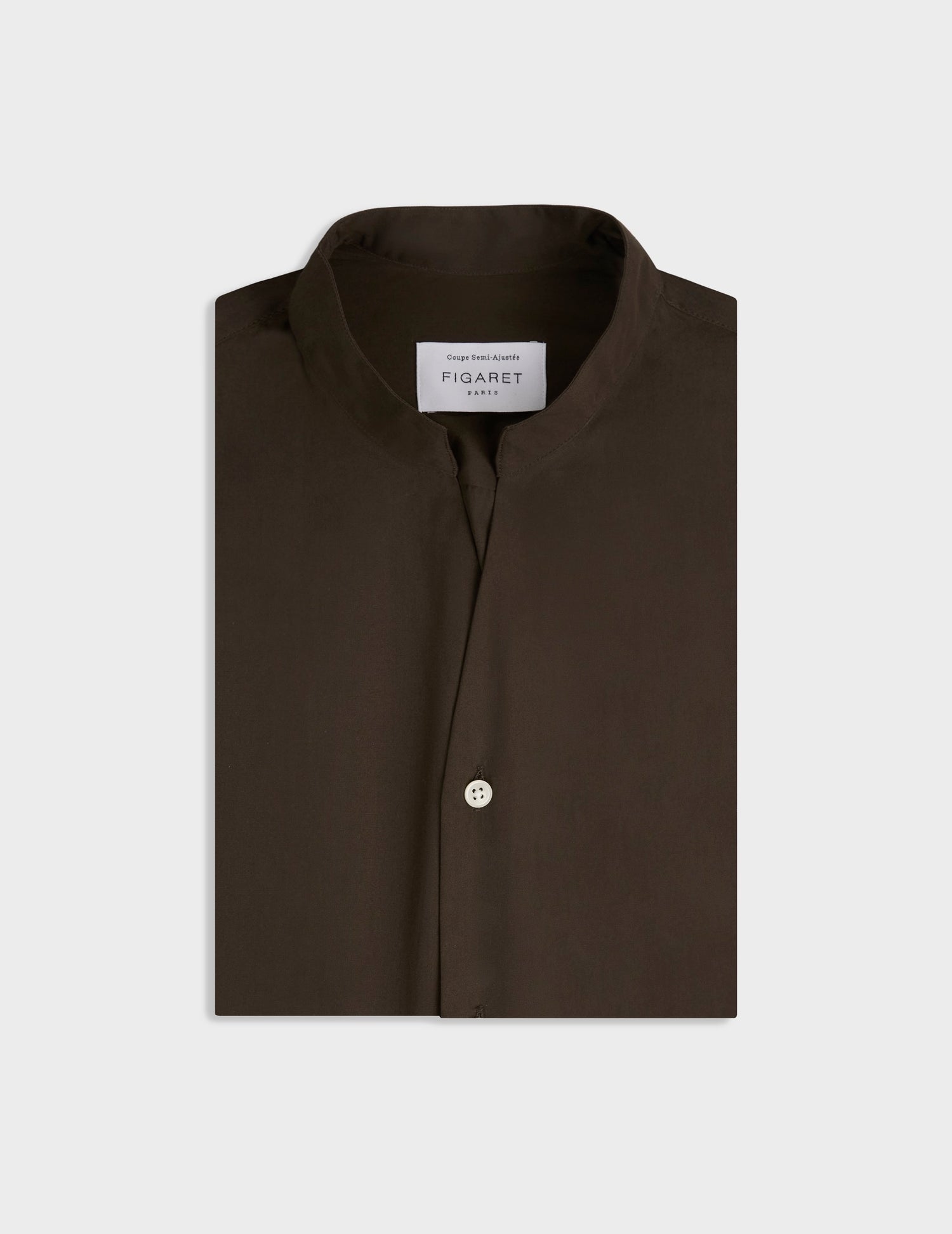 Carl brown shirt - Poplin - Carl Collar#4