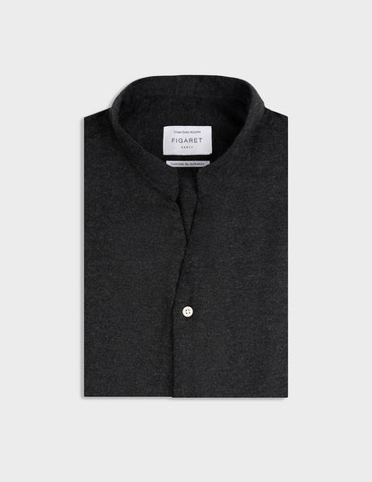 Chemise Carl en flanelle et cachemire gris