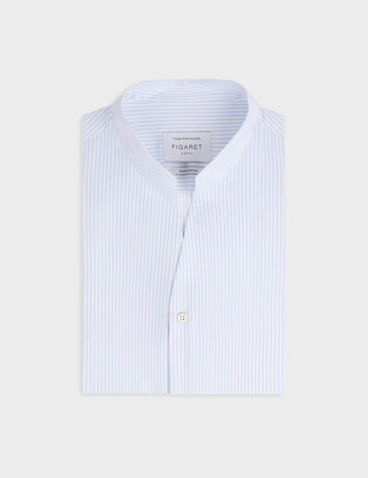 Chemise Carl rayée bleu clair