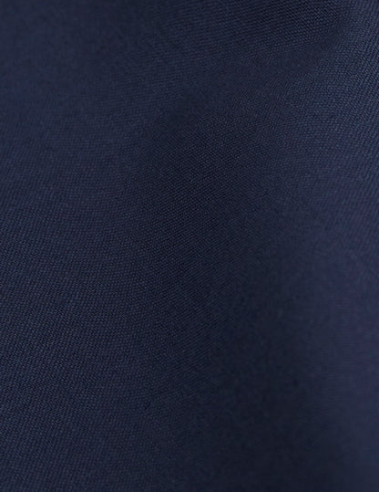 Chemise Carl en laine vierge bleu marine