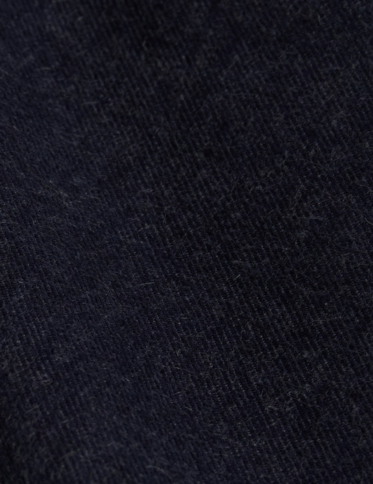 Chemise Charlotte en flanelle et cachemire bleu marine - Flanelle - Col Chemise