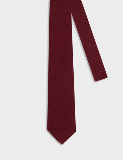 Burgundy cashmere tie