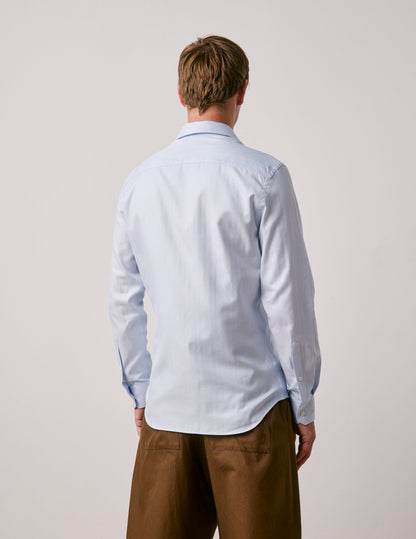 Chemise ajustée bleu clair