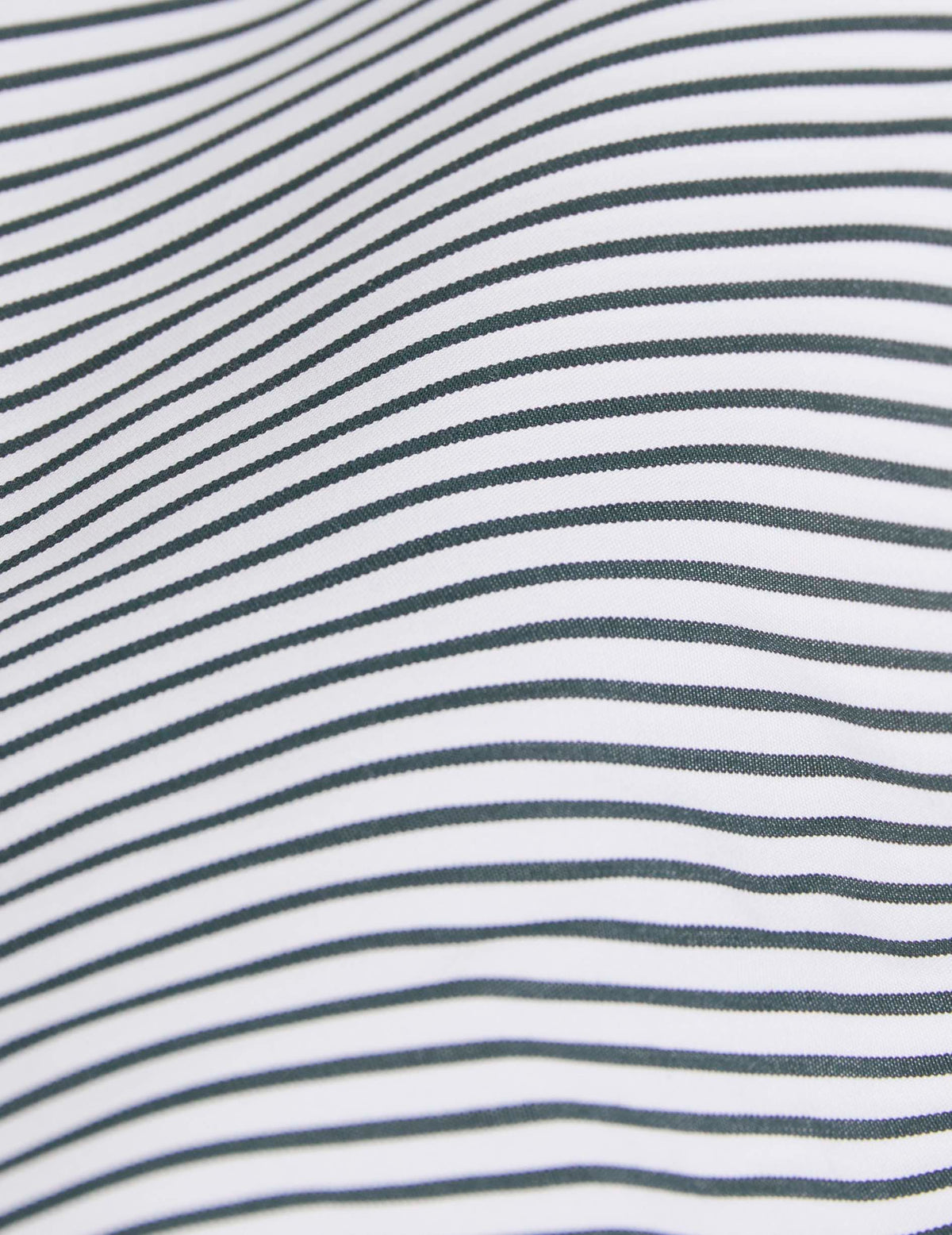Chemise ajustée rayée verte - Popeline - Col Figaret#5