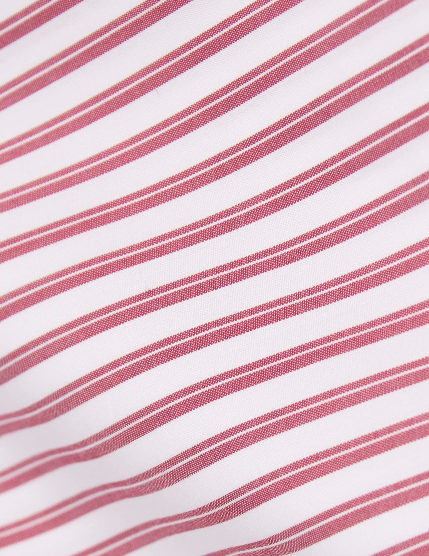 Chemise semi-ajustée rayée rouge - Popeline - Col Figaret#4