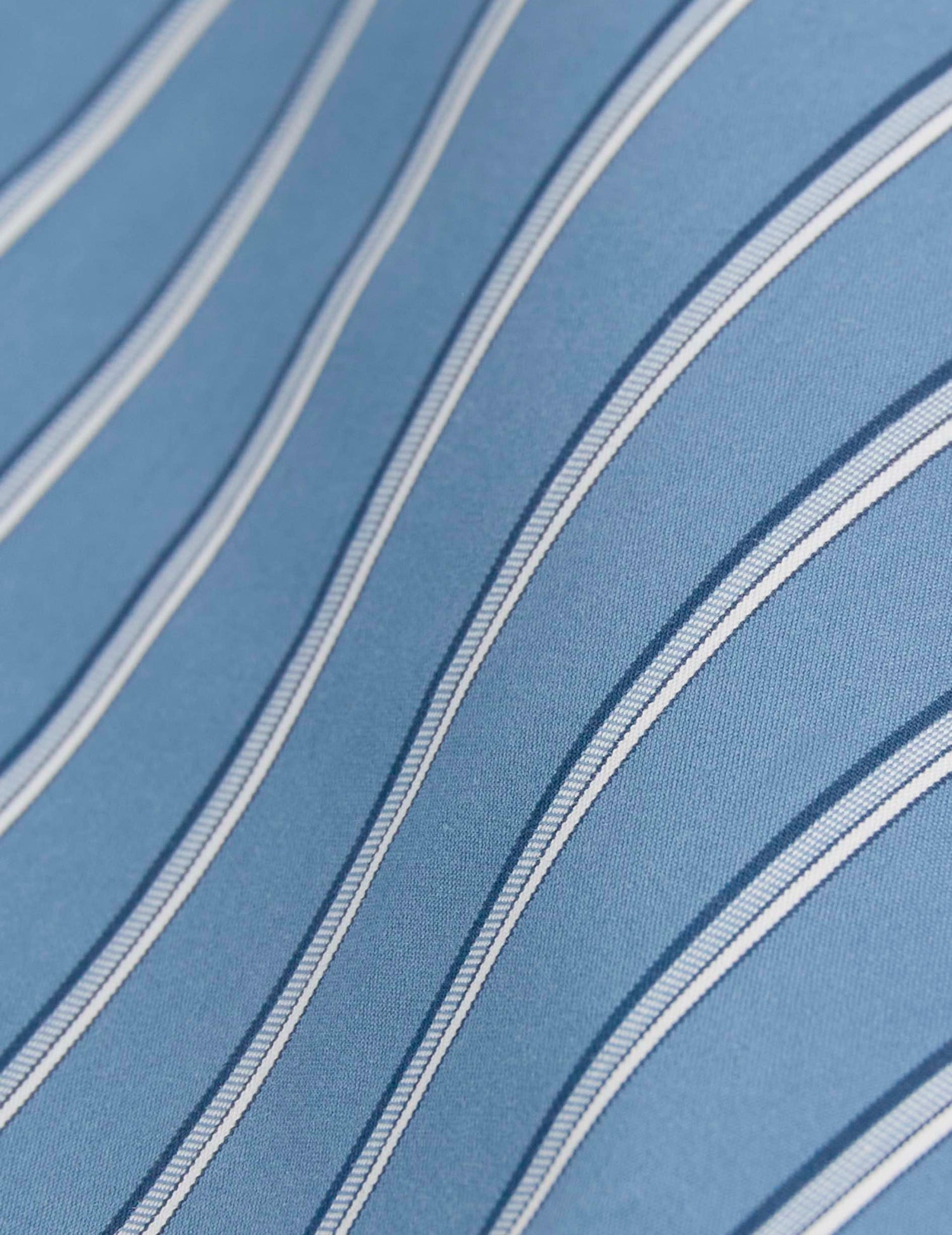 Chemise semi-ajustée rayée bleue - Popeline - Col Figaret#5