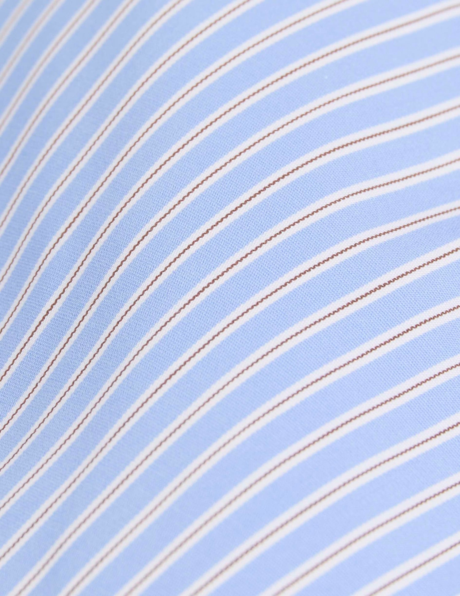 Chemise semi-ajustée rayée bleue - Popeline - Col Figaret#2