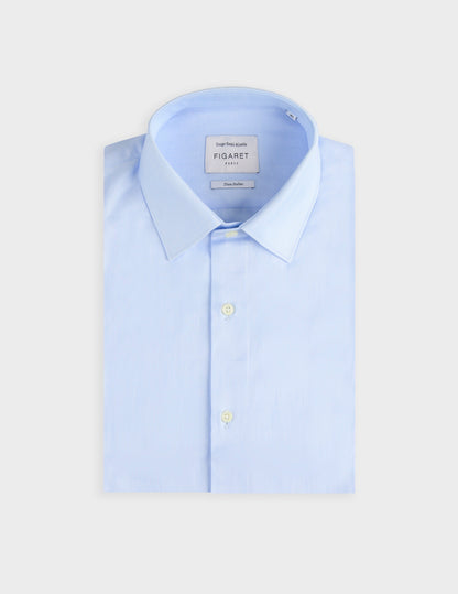 Chemise semi-ajustée bleu clair