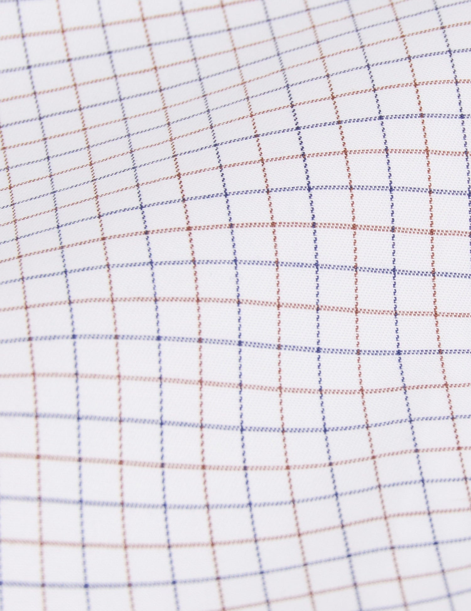 Semi-fitted brown check shirt - Twill - Figaret Collar#6