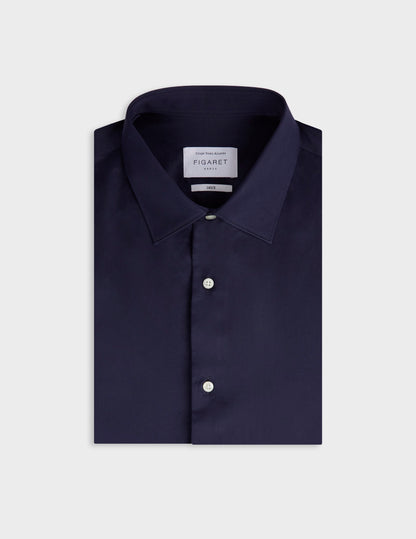 Chemise semi-ajustée Prestige bleu marine