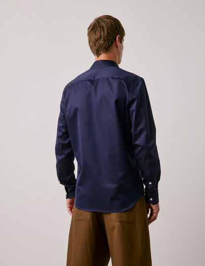 Chemise semi-ajustée Prestige bleu marine