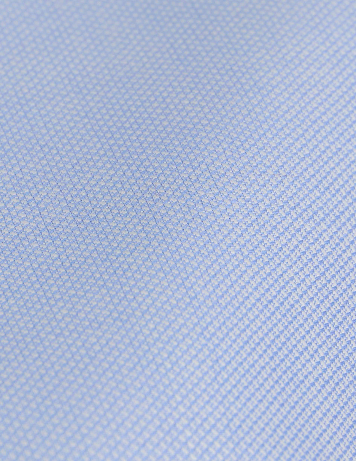 Chemise semi-ajustée en laine vierge bleue - Laine - Col Figaret