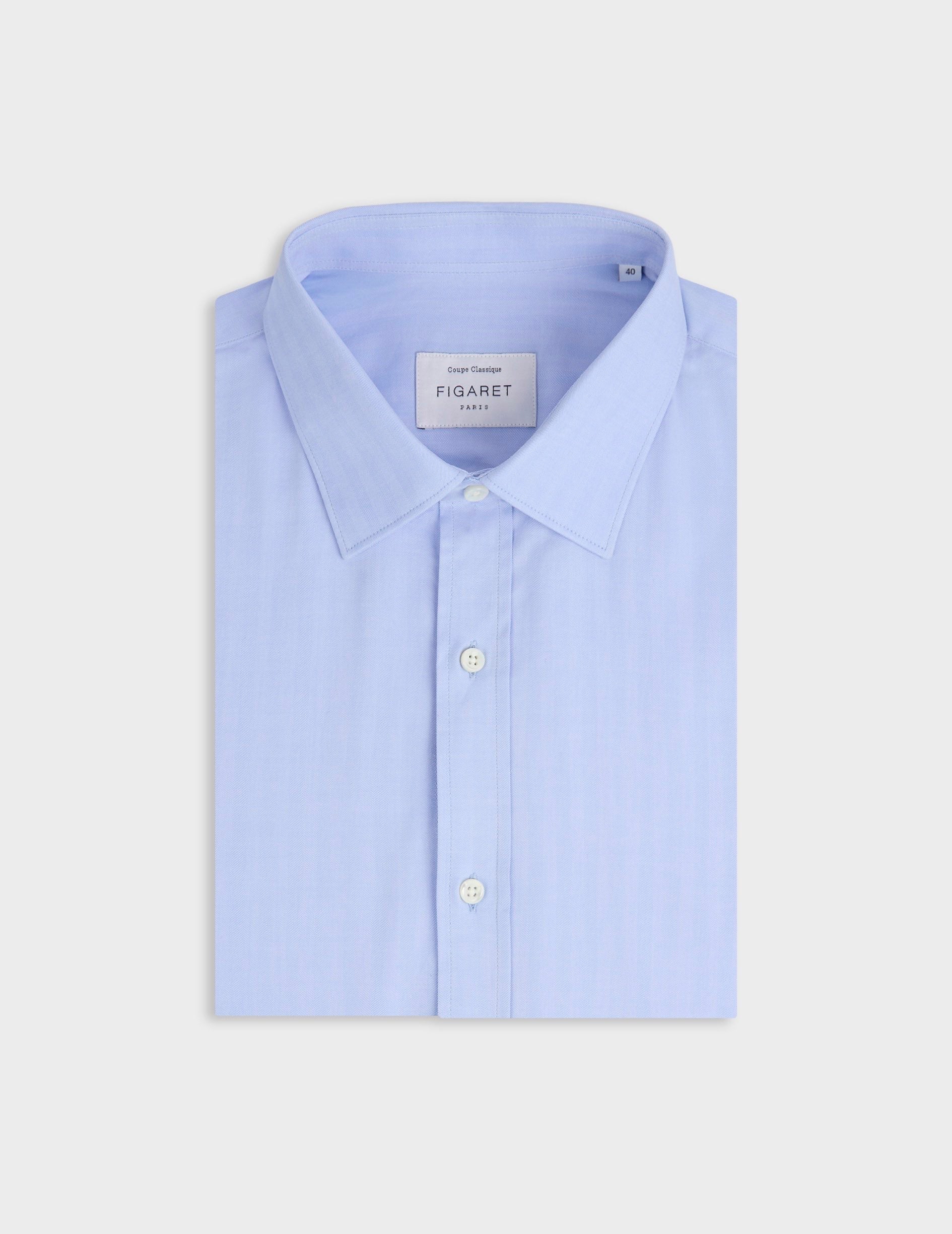 Chemise classique bleue