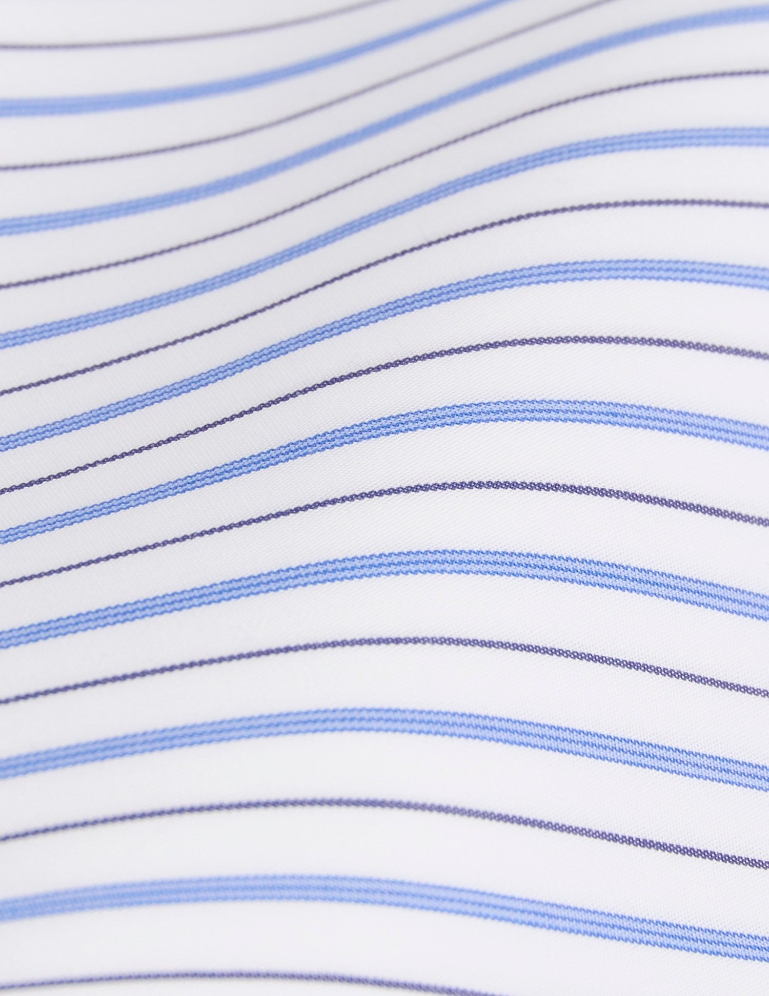 Chemise classique rayée bleue - Popeline - Col Figaret#5