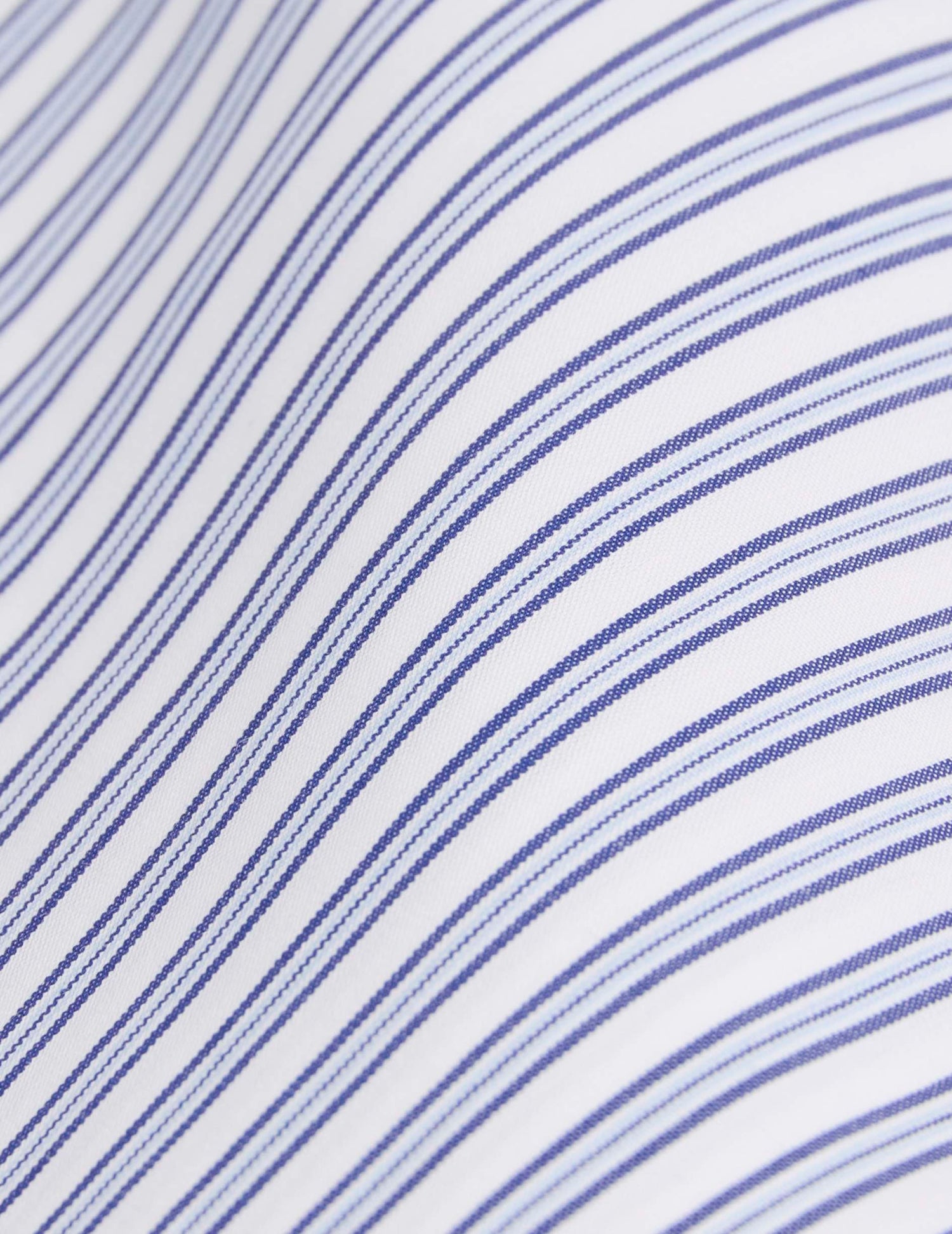 Fitted blue striped shirt - Poplin - END Collar#2