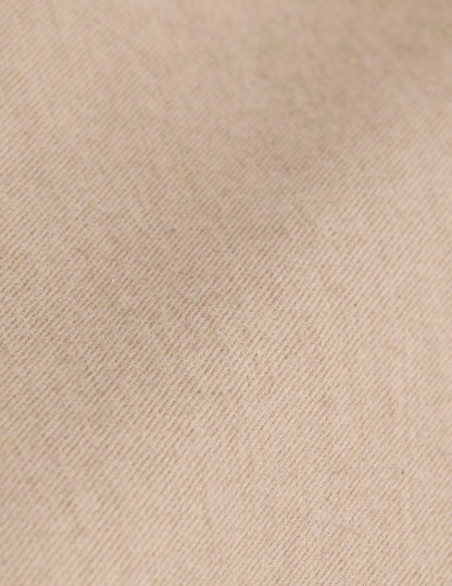 Chemise Gabriel en flanelle et cachemire beige